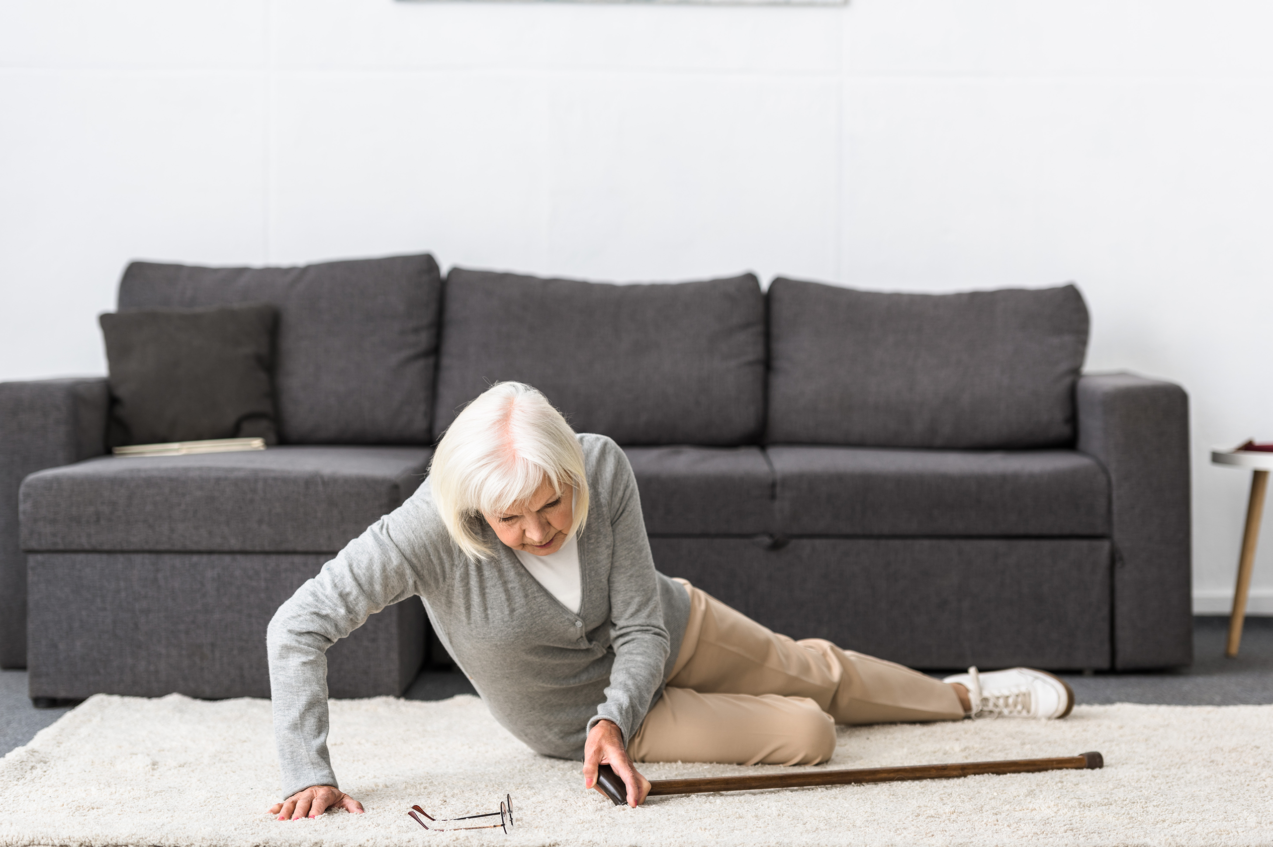 senior woman falls in her house Affinity Health Guide to Senior Care Options in Canada